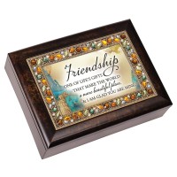 Friendship Jeweled Musical Keepsake Box