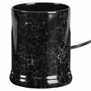 Black Marble Design Jar Candle Warmer