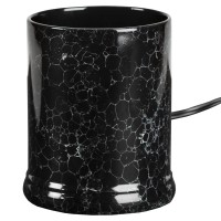 Black Marble Design Jar Candle Warmer