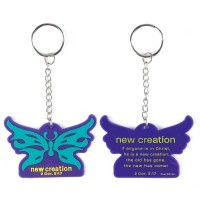6pk -KEYRING PVC BUTTERFLY - NEW - Pack of 6 6pk -KEYRING PVC BUTTERFLY - NEW - Pack of 6
