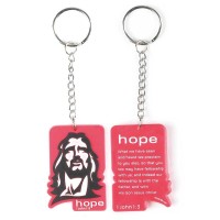 6pk -KEYRING PVC JESUS - HOPE - Pack of 6 6pk -KEYRING PVC JESUS - HOPE - Pack of 6