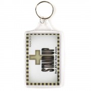 6pk -KEYRING ACRYLIC LG STAND UP - Pack of 6