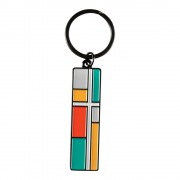 6pk -KEYRING PHIL 4:13 PAINTED ZINC AL - Pack of 6