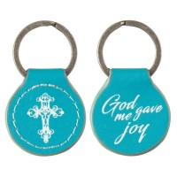 6pk -KEYRING GOD GAVE ME JOY ZINC AL - Pack of 6 6pk -KEYRING GOD GAVE ME JOY ZINC AL - Pack of 6