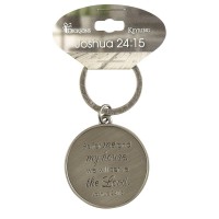 6pk -Keyring As For Me & My House Josh. 24:15 - Pack of 6
