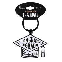 6pk -Keyring Congrats Grad Psalm 20:4 - Pack of 6 6pk -Keyring Congrats Grad Psalm 20:4 - Pack of 6