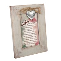 2pk -1 Corinthians 13:4-8 Wood Photo Frame - (Pack of 2) 2pk -1 Corinthians 13:4-8 Wood Photo Frame - (Pack of 2)