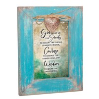 2pk -Serenity Prayer Tabletop Wood Photo Fram - (Pack of 2)