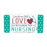 3pk -LIC PLT NURSE CARE FOR ONE MTL 12"X6" - Pack of 3