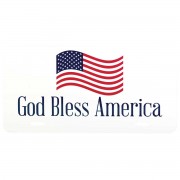3pk -License Plate God Bless America - Pack of 3 3pk -License Plate God Bless America - Pack of 3