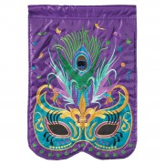 2pk -Flag Mardi Gras Mask Purple 29x42 - (Pack of 2) 2pk -Flag Mardi Gras Mask Purple 29x42 - (Pack of 2)