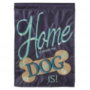 2pk -Flag Home Is Where The Dog Burlap 29x42 - (Pack of 2) 2pk -Flag Home Is Where The Dog Burlap 29x42 - (Pack of 2)