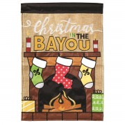 2pk -Flag Christmas In Bayou Polyester 29x42 - (Pack of 2)