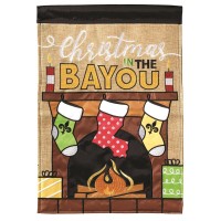 2pk -Flag Christmas In Bayou Polyester 29x42 - (Pack of 2)