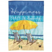 2pk -Flag Beach Chairs Happiness 29x42 - (Pack of 2) 2pk -Flag Beach Chairs Happiness 29x42 - (Pack of 2)