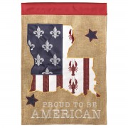 2pk -Flag Proud American Fleur-De-Lis 29x42 - (Pack of 2) 2pk -Flag Proud American Fleur-De-Lis 29x42 - (Pack of 2)