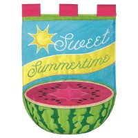 2pk -Flag Sweet Summertime Melon 29x42 - (Pack of 2)