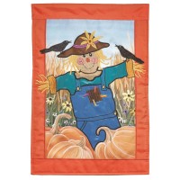 2pk -Flag Scarecrow Pumpkins Burlap 29x42 - (Pack of 2)