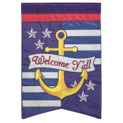 2pk -Flag Anchor Welcome Yall 29x42 - (Pack of 2) 2pk -Flag Anchor Welcome Yall 29x42 - (Pack of 2)