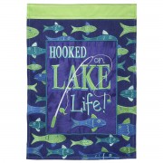 2pk -Flag Lake Flag Burlap Polyester 29x42 - (Pack of 2)