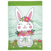 2pk -Flag Bunny Easter Polyester 29x42 - (Pack of 2)