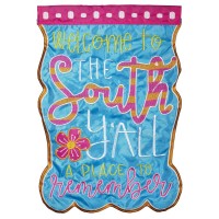 2pk -Flag Welcome To South Polyester 29x42 - (Pack of 2)