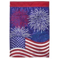 2pk -Flag Patriotic Fireworks 29x42 - (Pack of 2)