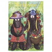 2pk -Flag Welcome Black Bear 29x42 - (Pack of 2)
