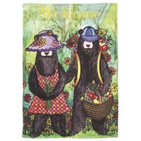 2pk -Flag Welcome Black Bear 29x42 - (Pack of 2)