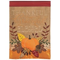 2pk -Flag Thankful Grateful Blessed 29x42 - (Pack of 2)