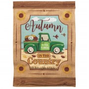 2pk -Flag Truck Autumn In The Country 29x42 - (Pack of 2)