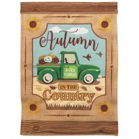 2pk -Flag Truck Autumn In The Country 29x42 - (Pack of 2)
