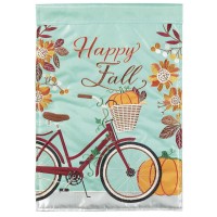 2pk -Flag Happy Fall Bicycle 29x42 - (Pack of 2)