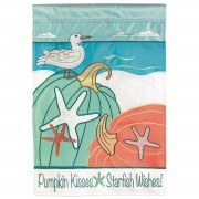 2pk -Flag Coastal Fall Pumpkins 29x42 - (Pack of 2)