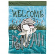 2pk -Flag Welcome To The Rivah Fish 29x42 - (Pack of 2)