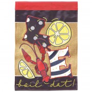 2pk -Flag Love Boil Dat! Burlap 29x42 - (Pack of 2)