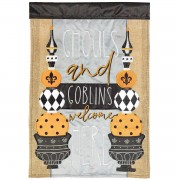 2pk -Flag Ghouls And Goblins Welcome 29x42 - (Pack of 2)