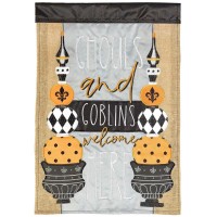 2pk -Flag Ghouls And Goblins Welcome 29x42 - (Pack of 2)