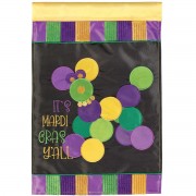 2pk -Flag Mardi Gras Bead Dog Polyester 29x42 - (Pack of 2) 2pk -Flag Mardi Gras Bead Dog Polyester 29x42 - (Pack of 2)