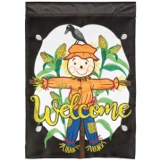 2pk -Flag Fall Welcome Scarecrow 29x42 - (Pack of 2)
