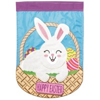 2pk -Flag Easter Basket Bunny Shaped 29x42 - (Pack of 2)
