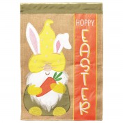 2pk -Flag Gnome Hoppy Easter Burlap 29x42 - (Pack of 2)