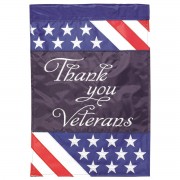 2pk -Flag Thank You Veterans Polyester 29x42 - (Pack of 2) 2pk -Flag Thank You Veterans Polyester 29x42 - (Pack of 2)