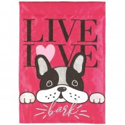 2pk -Flag Live Love Bark Polyester 29x42 - (Pack of 2)