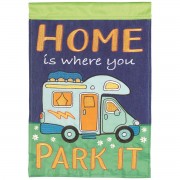 2pk -Flag Home Is Where You Park It 29x42 - (Pack of 2) 2pk -Flag Home Is Where You Park It 29x42 - (Pack of 2)