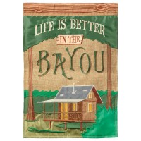 2pk -Flag Life Is Better In The Bayou 29x42 - (Pack of 2)