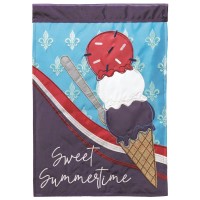 2pk -Flag Sweet Summertime Fleur-De-Lis 29x42 - (Pack of 2)