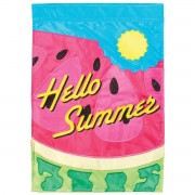 2pk -Flag Watermelon Hello Summer 29x42 - (Pack of 2)