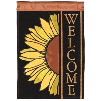 2pk -Flag Sunflower Welcome 29x42 - (Pack of 2)