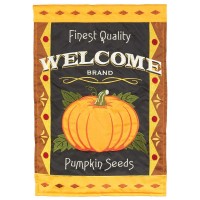 2pk -Flag Welcome Pumpkin Polyester 29x42 - (Pack of 2)